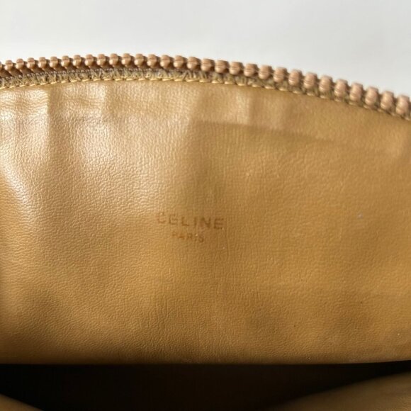 VINTAGE CELINE MACADAM PVC LEATHER POUCH - Picture 6 of 10